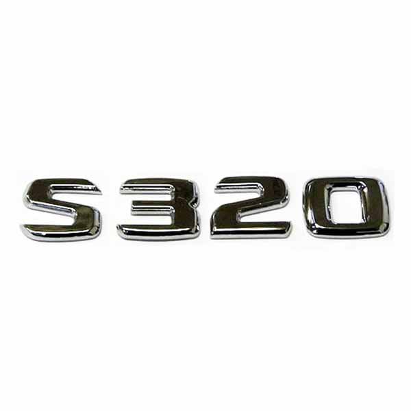 s320-chrome-badge-letters | Rev Motorstore